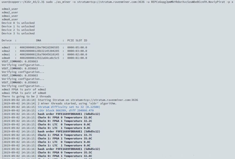 FPGA карты с предустановленным программным обеспечением под майнинг